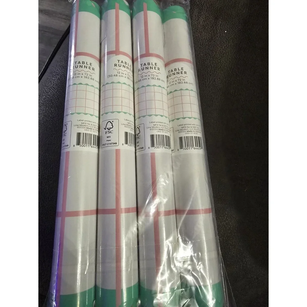 Paper Table Runner 4 Pack 12 in x‎ 72 in